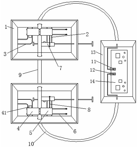 A device for detecting kinks in the tail rope of a hoisting machine