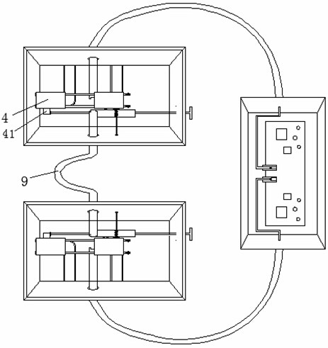 A device for detecting kinks in the tail rope of a hoisting machine