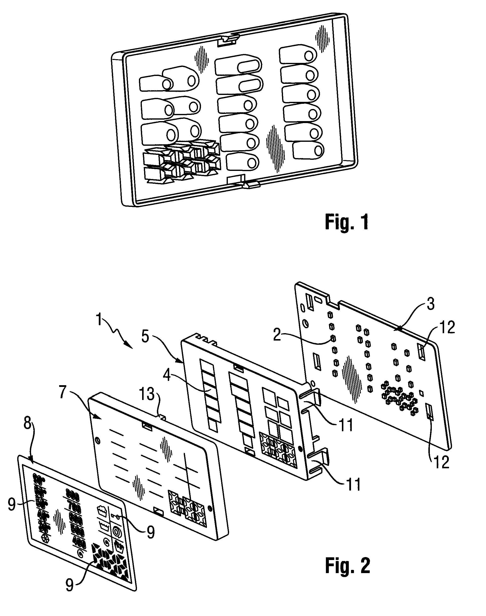 Light emitting diode display module set and washing device comprising the same