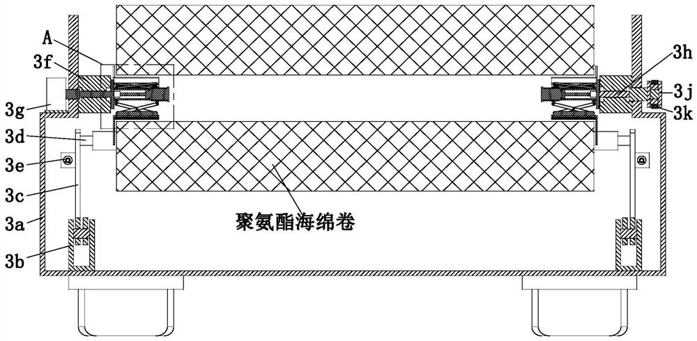 Polyurethane sponge cutting processing device and cutting processing method thereof