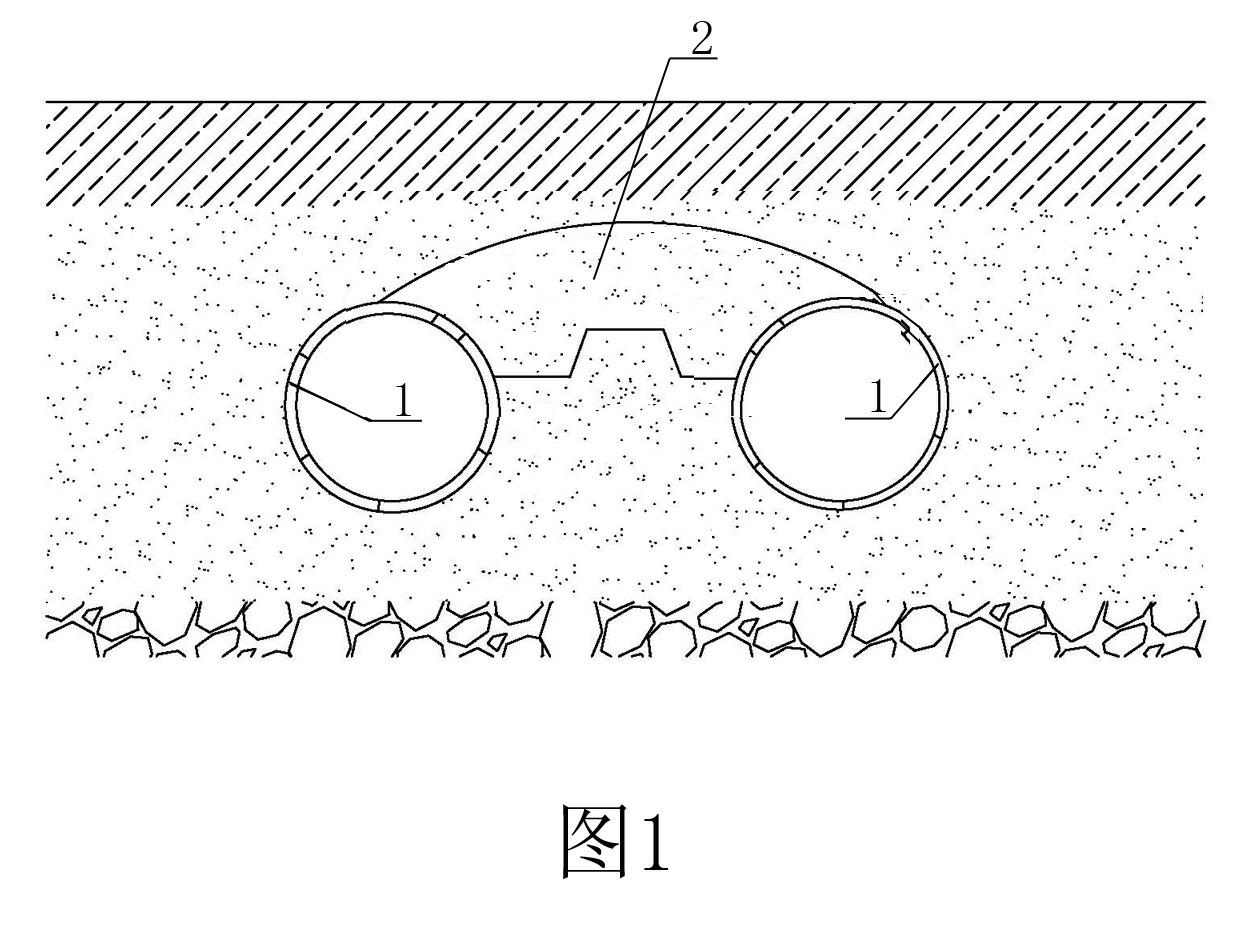 Method for constructing underground space by shield-shallow buried covered excavation composite method