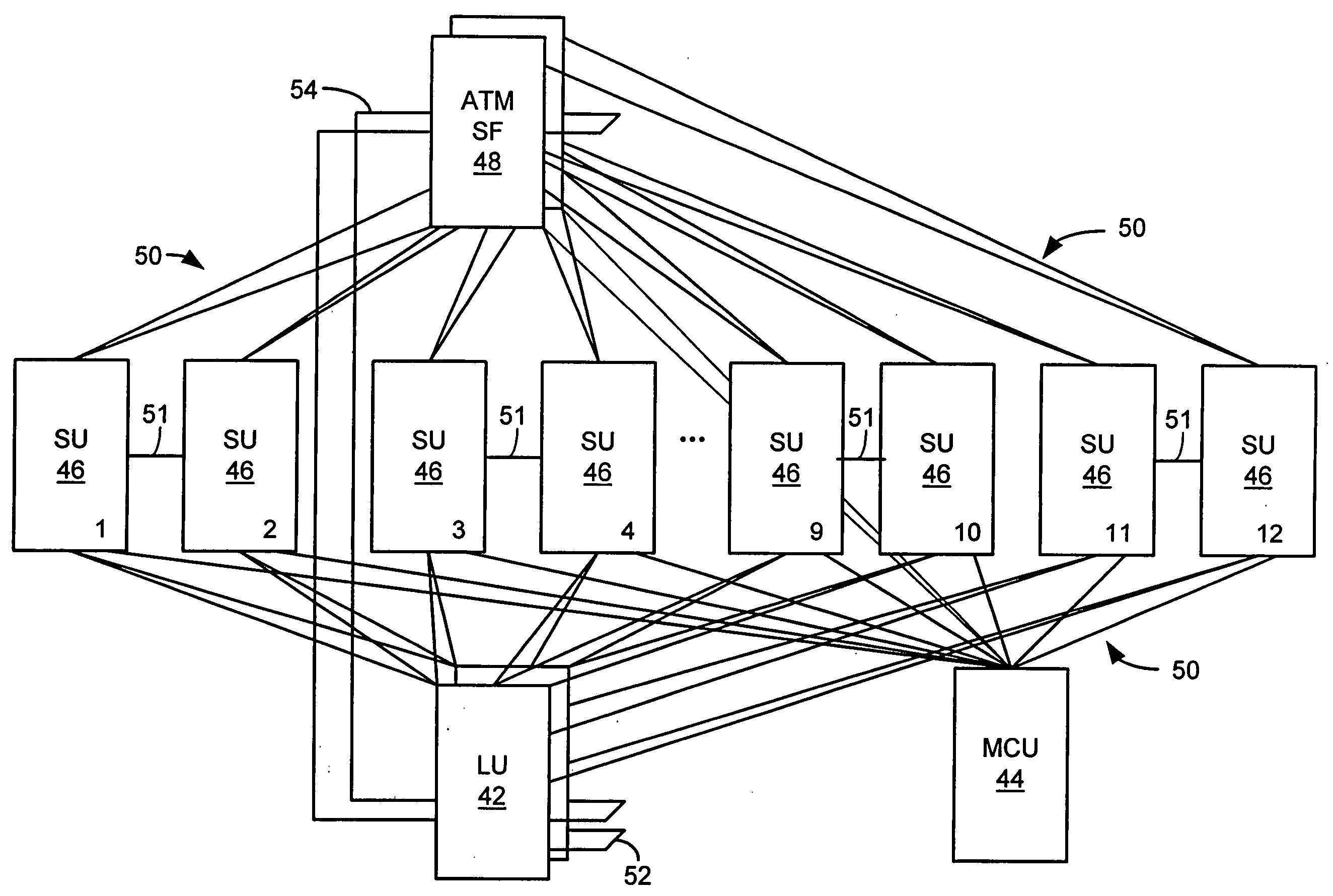 Architecture for a hybrid STM/ATM add-drop multiplexer