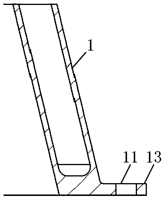 Lower end frame structure suitable for satellite bearing cylinder