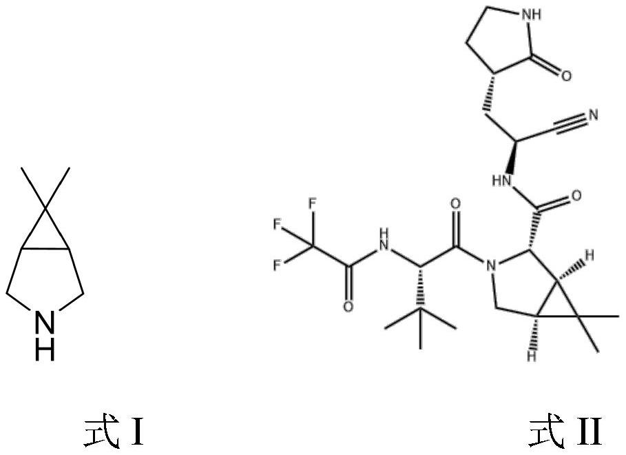 Synthesis process of intermediate bicyclic imine of novel coronavirus pneumonia resisting drug Paxlovid