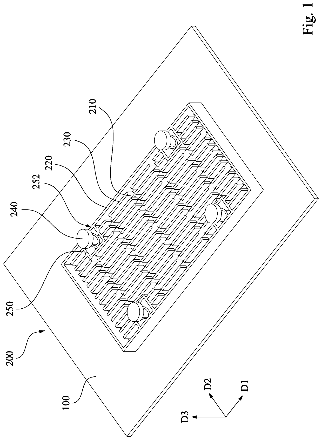 Heat sink and thermal dissipation structure