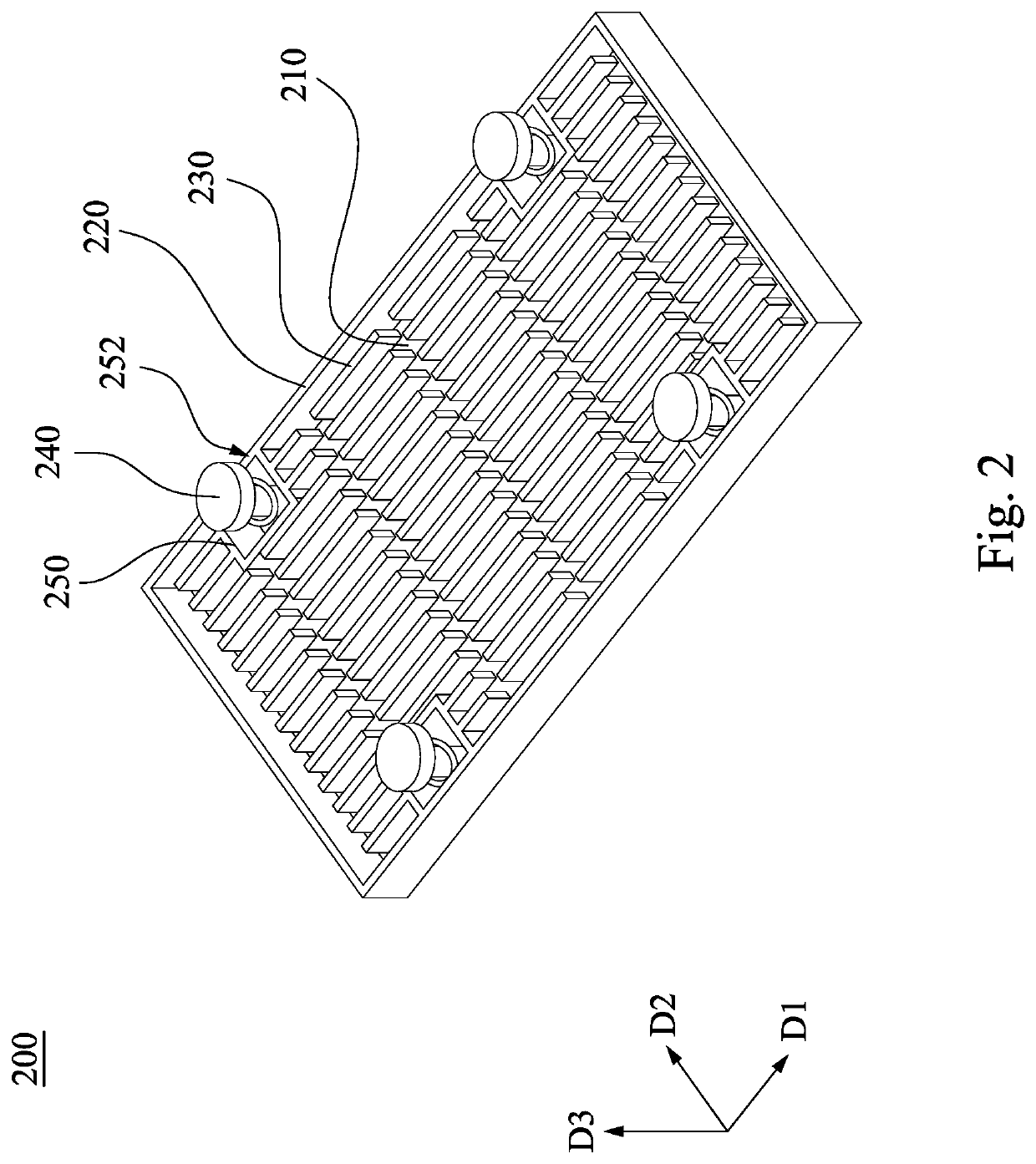 Heat sink and thermal dissipation structure