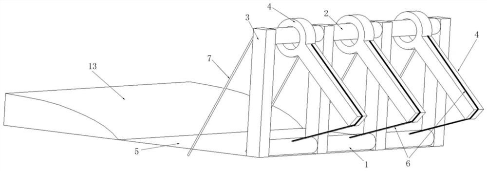 Debris flow pile group protection structure and system based on energy conversion enhancement mechanism