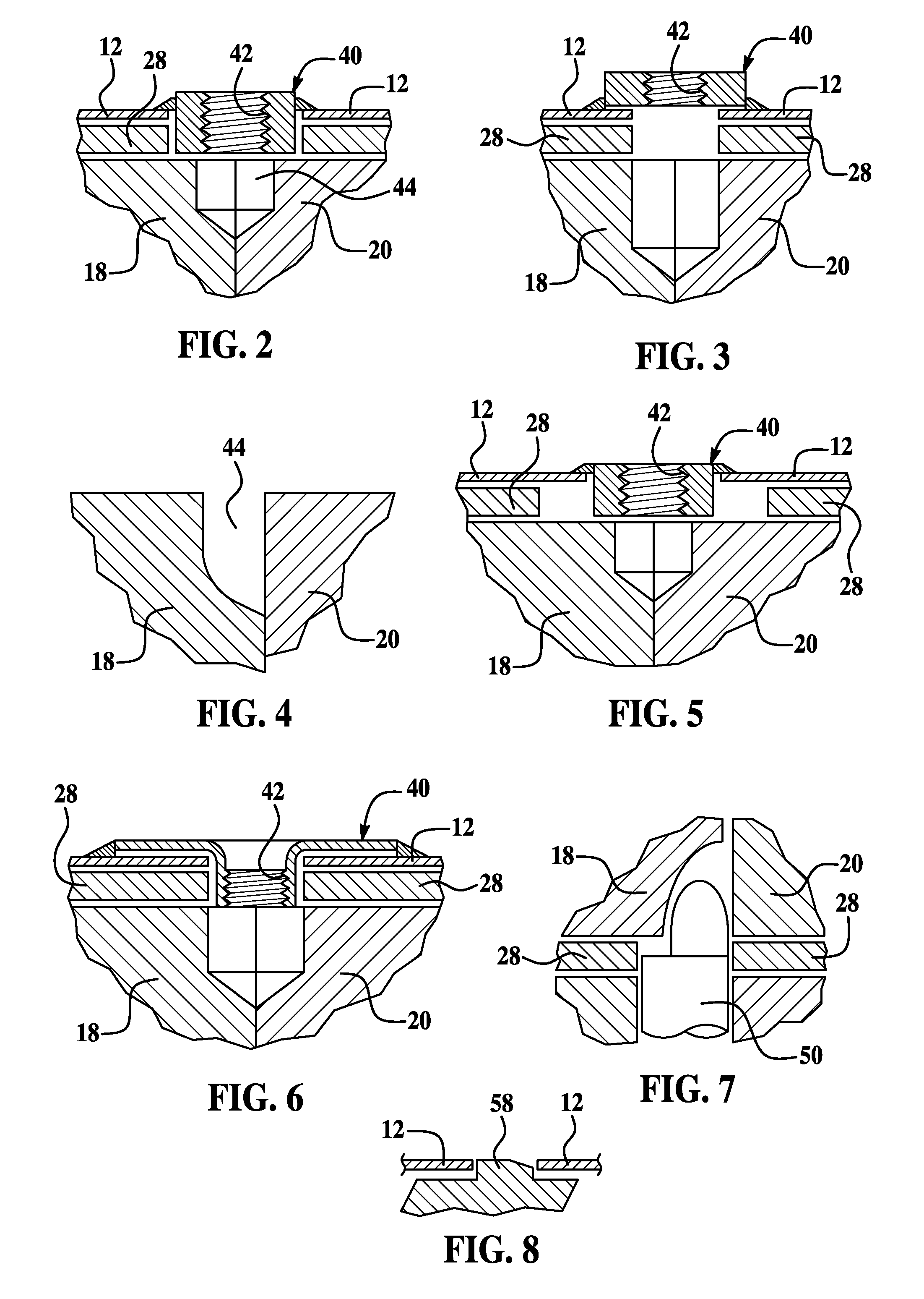 Exhaust treatment device with sensor and method of making