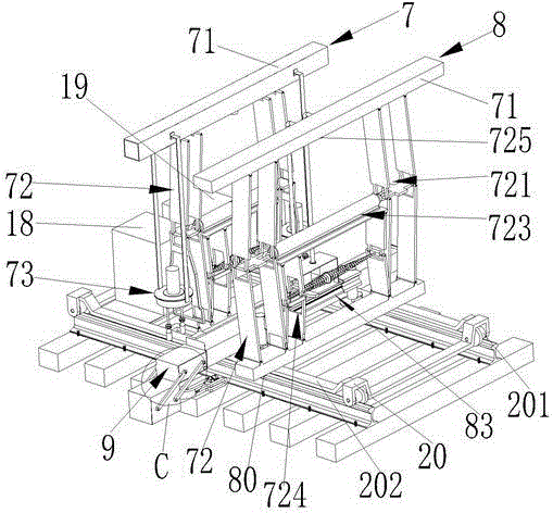 Automatic rail lifting and sleeper replacing machine