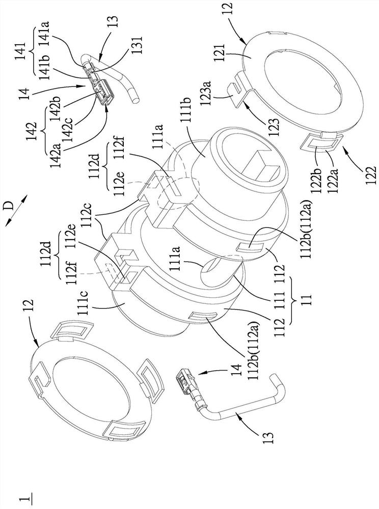 Electric connector combination