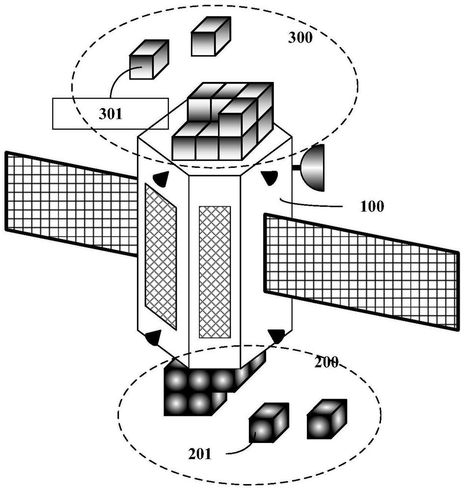 Space non-cooperative target acquisition system and acquisition method based on micro-nano satellite cluster