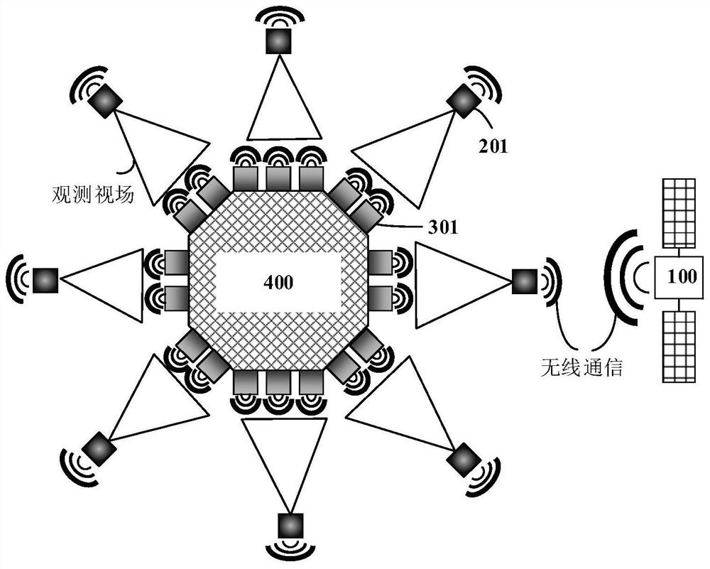 Space non-cooperative target acquisition system and acquisition method based on micro-nano satellite cluster