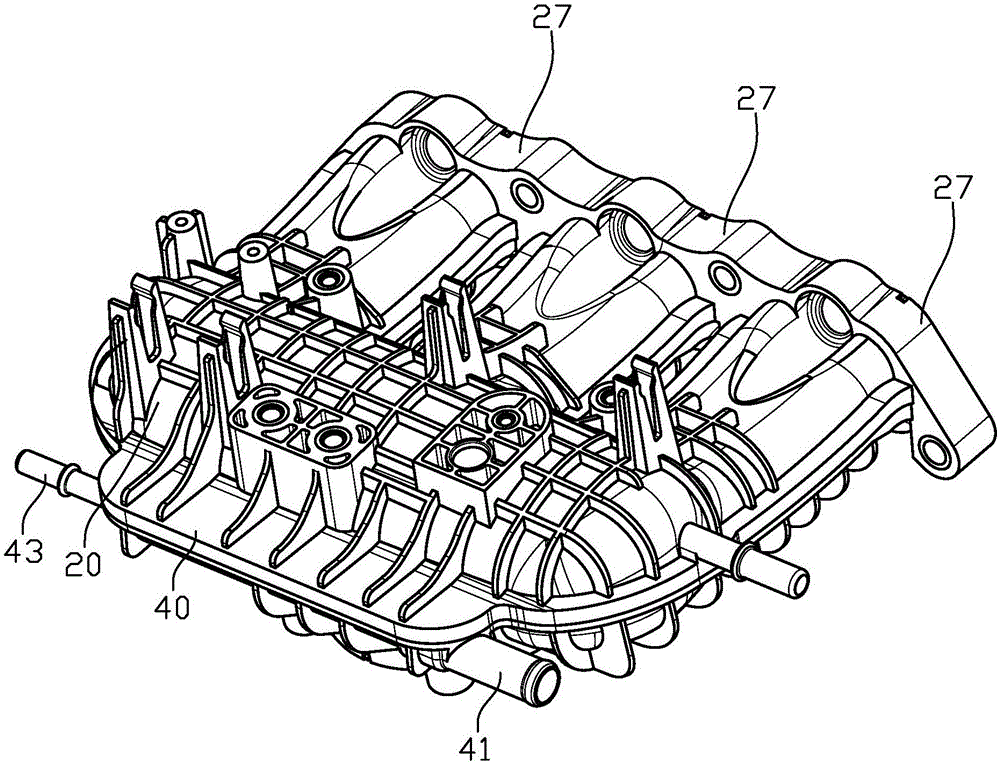 Air inlet manifold of engine and engine
