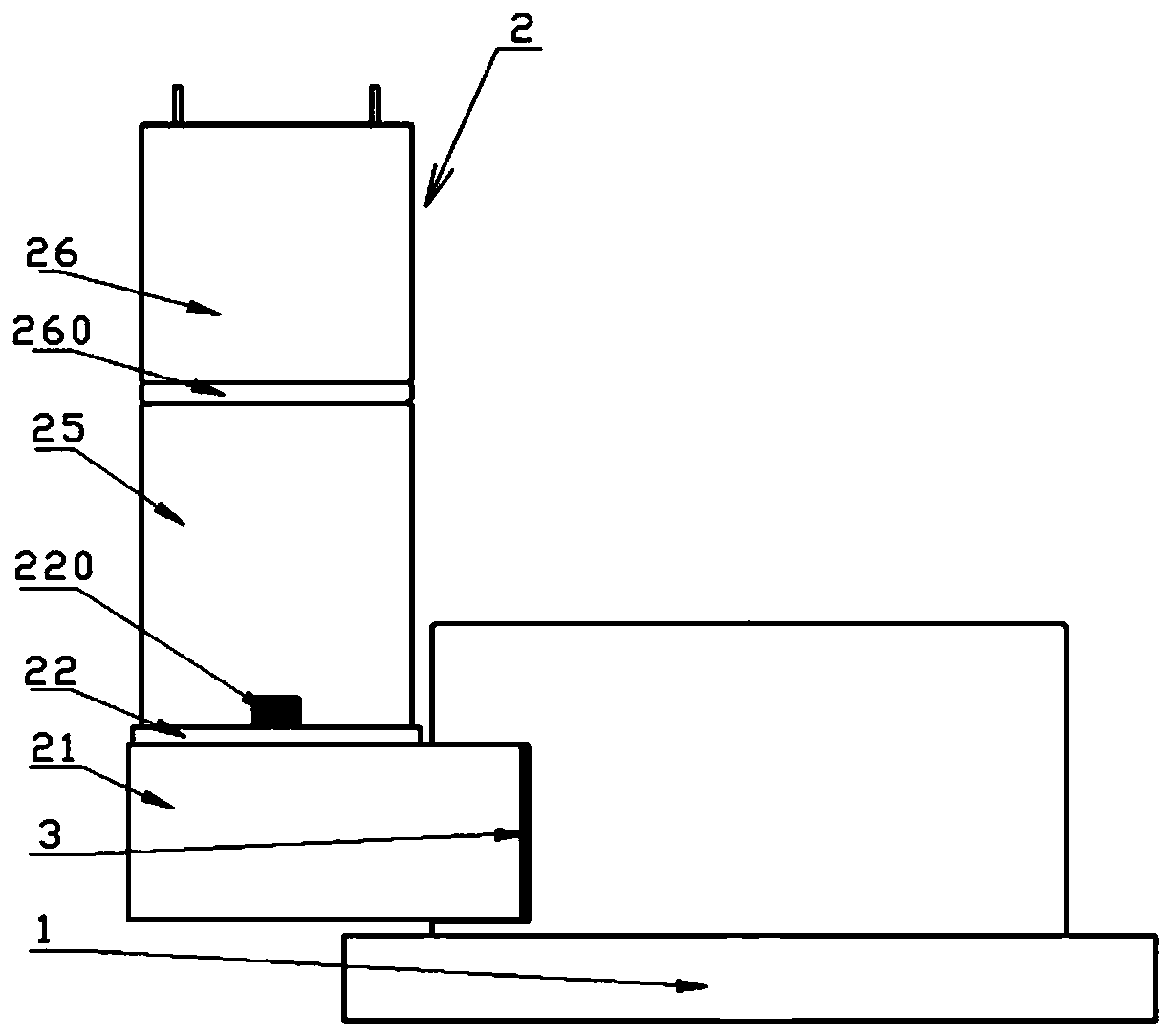 Piston type pressure gauge and driving device thereof