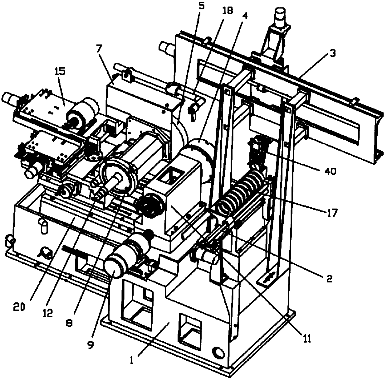 Computer numerical control grinding machine dedicated to grinding machining of outer-ring excircle and inner-ring outer raceway of bearing