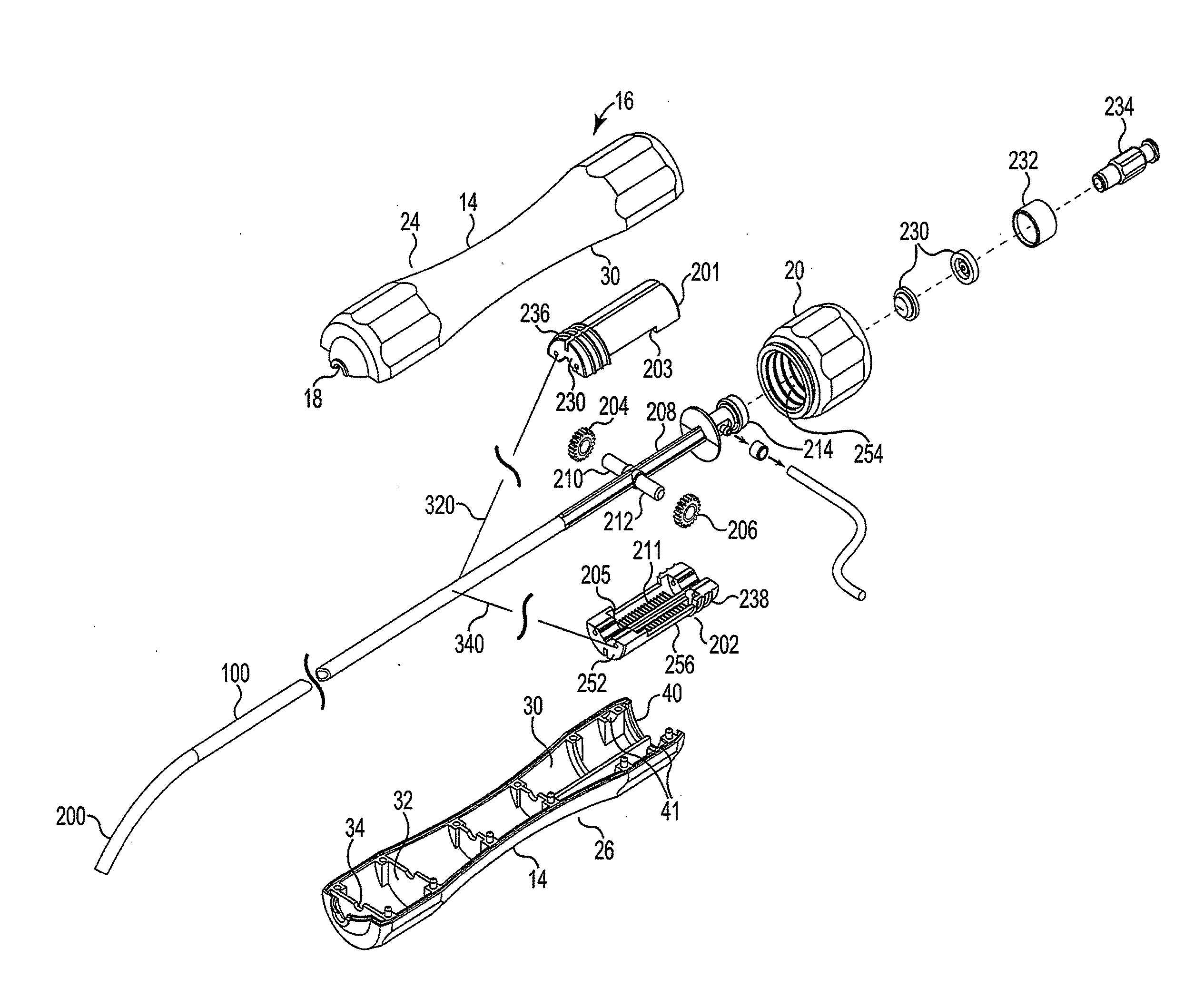 MRI compatible handle and steerable sheath