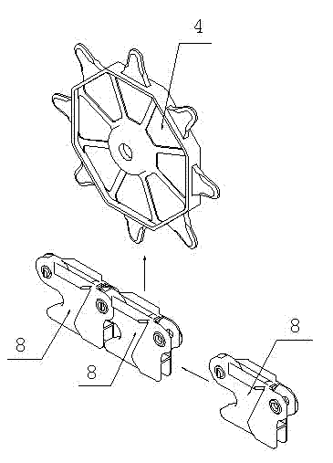 Clothes hanger station arriving and leaving conveying system