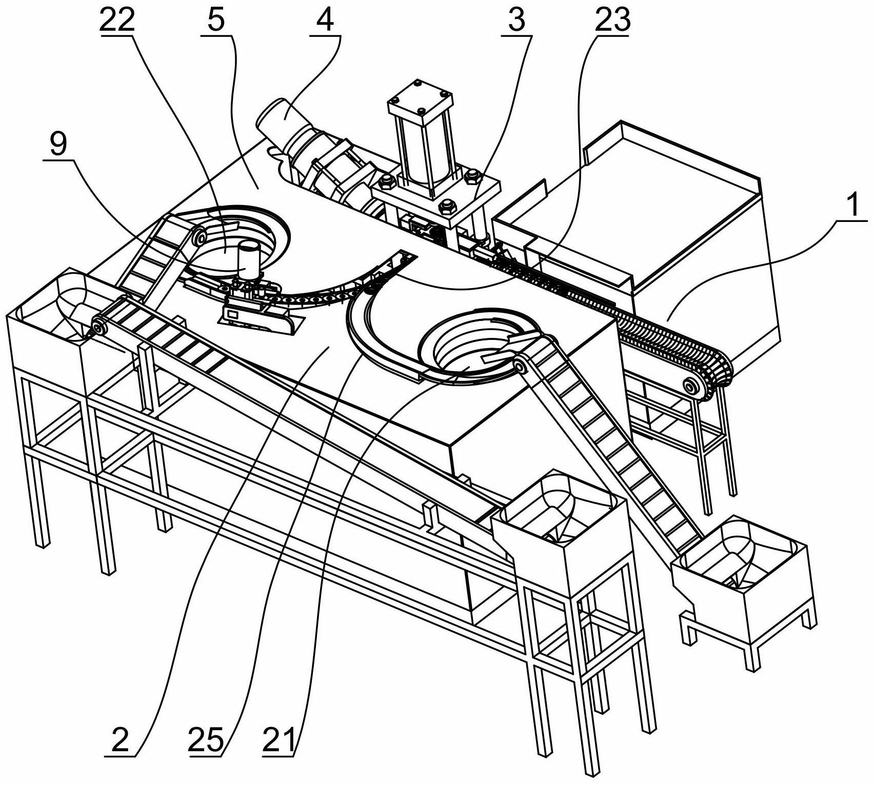 Novel automatic assembly spinning and reverting device