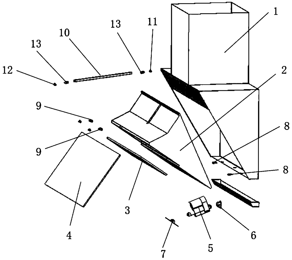 Lateral suction type range hood