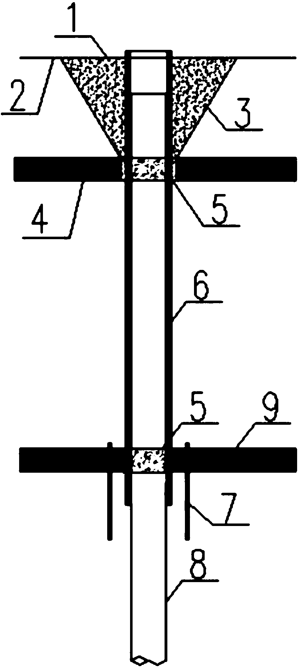 Cast-in-place pile construction method for underground engineering structure