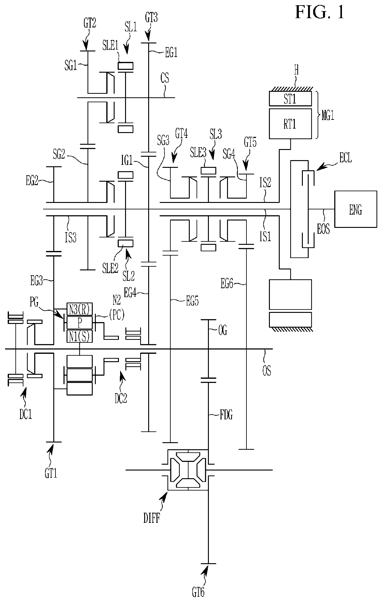 Power transmission apparatus of hybrid electric vehicle