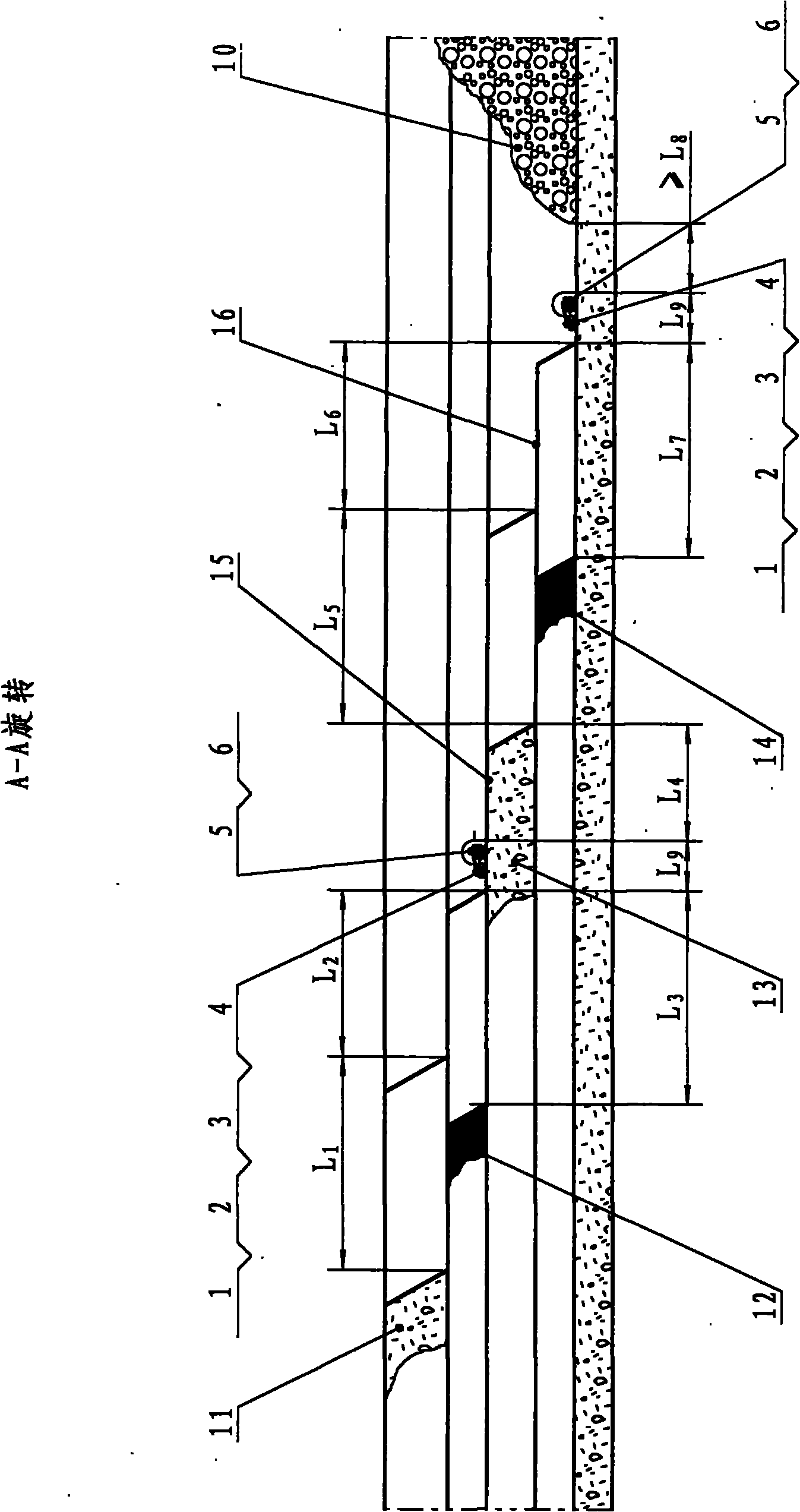 Continuous coal mining process method of open-pit coal mine