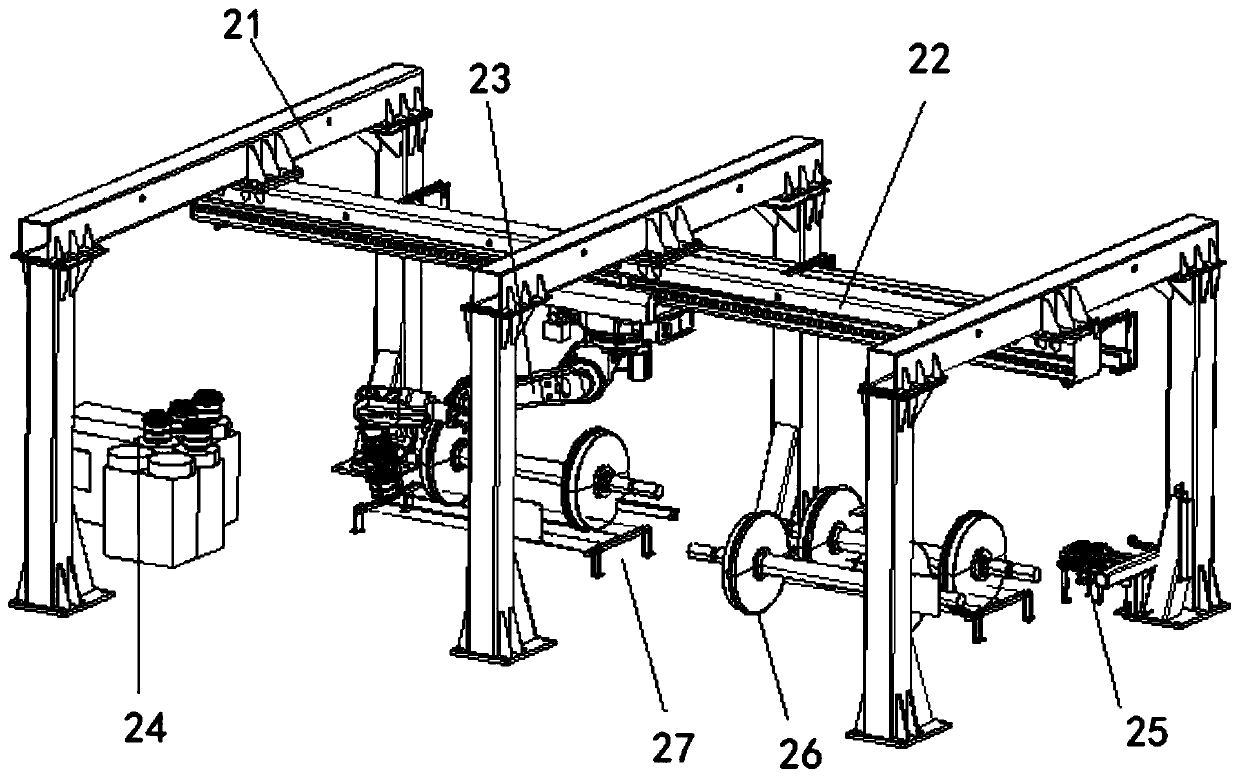 Automatic assembly robot device with clamping jaw