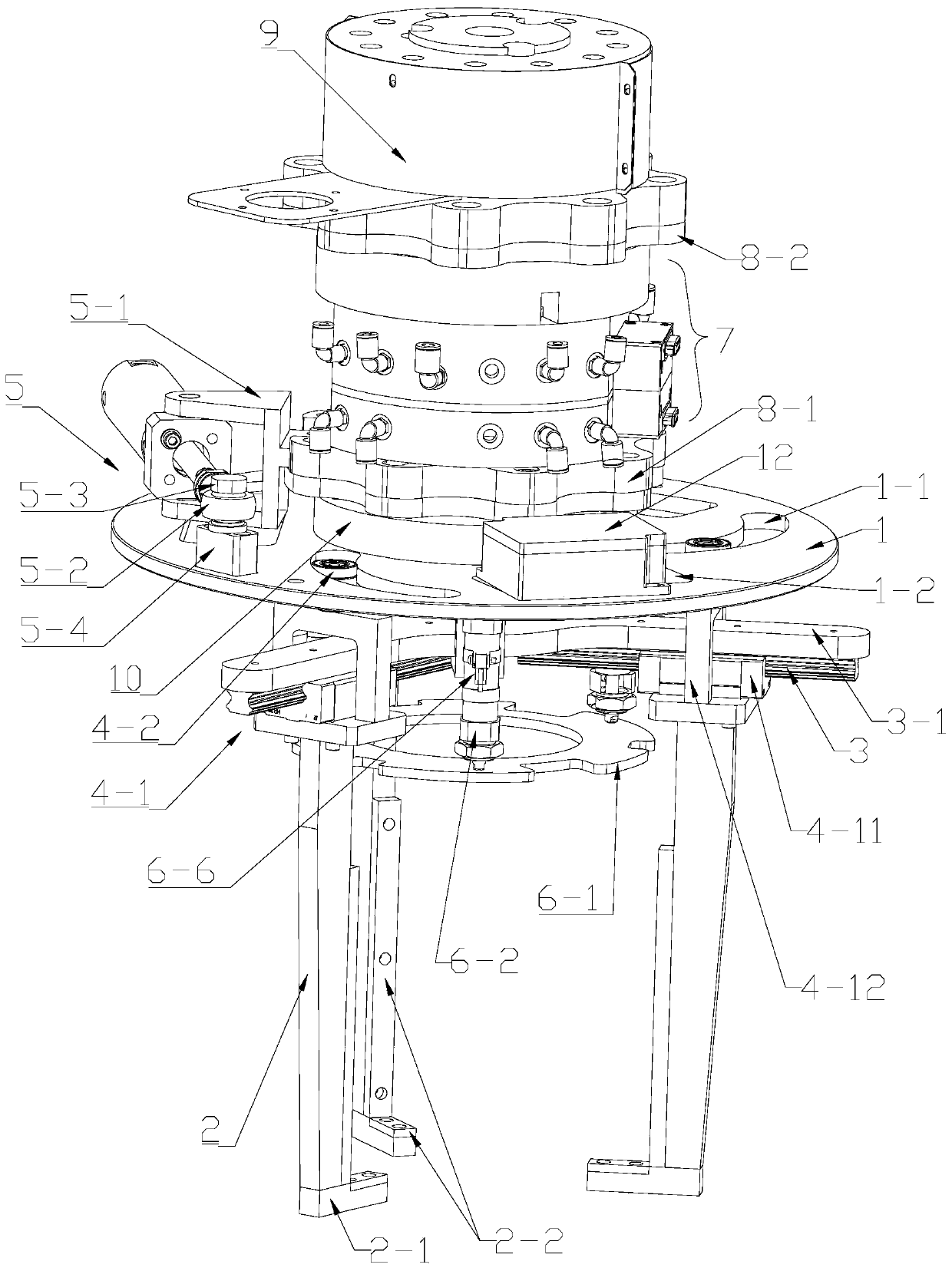 Automatic assembly robot device with clamping jaw