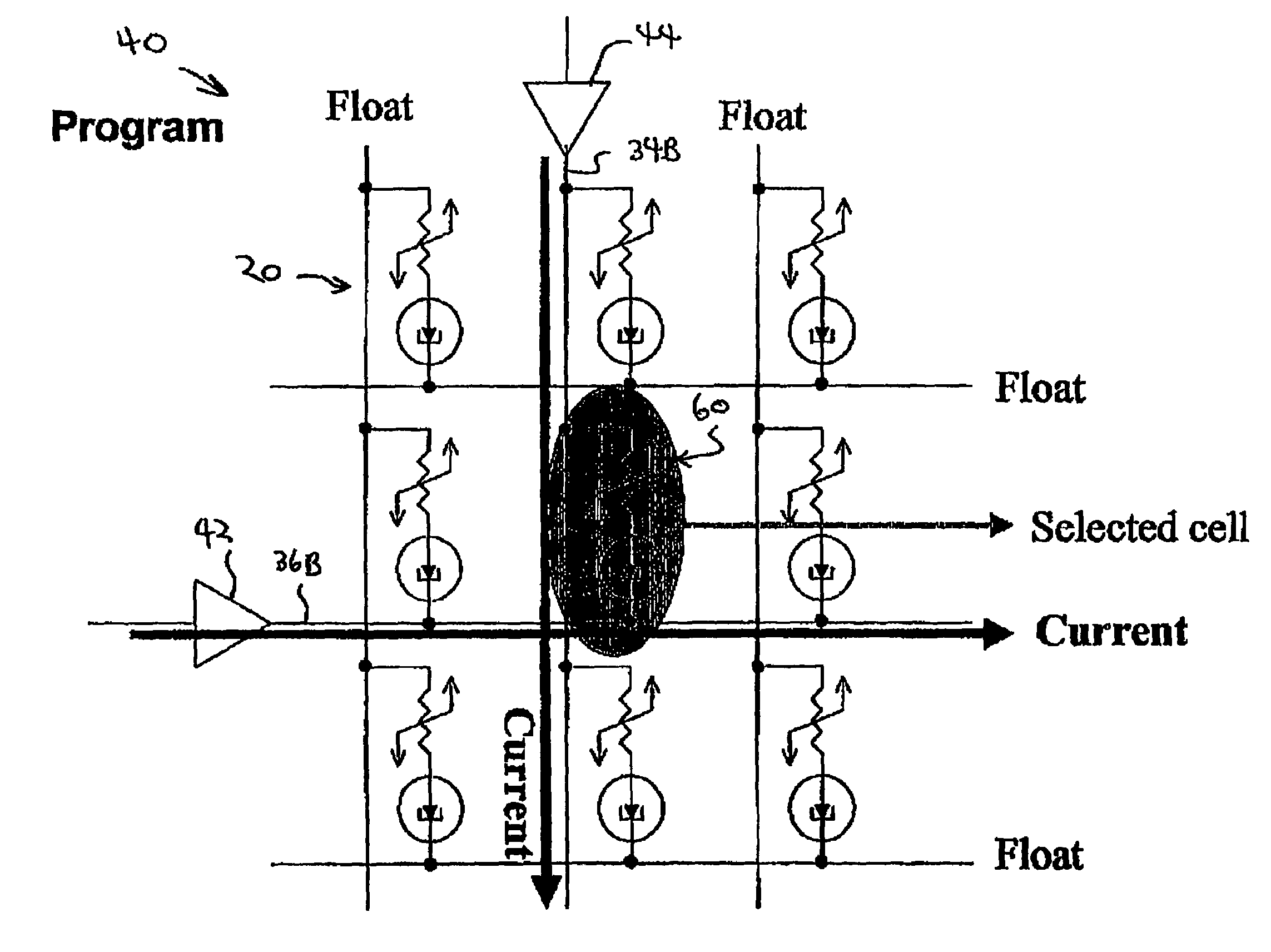 Tunneling diode magnetic junction memory