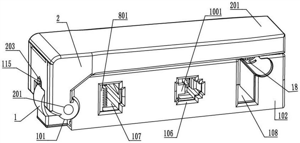 All-round delicate network cable clamp