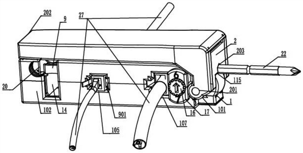 All-round delicate network cable clamp