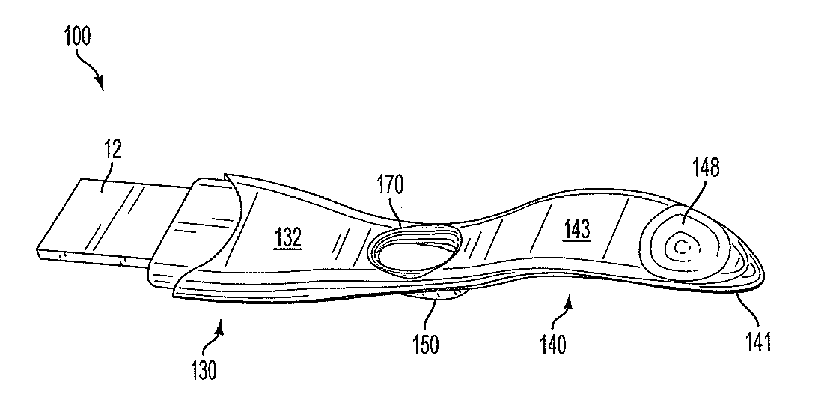 Diagnostic test device with improved structure