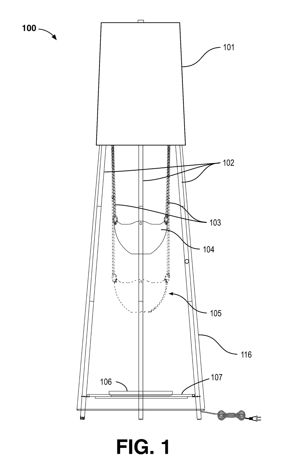 Floor Lamp With Integrated Plant Growth System