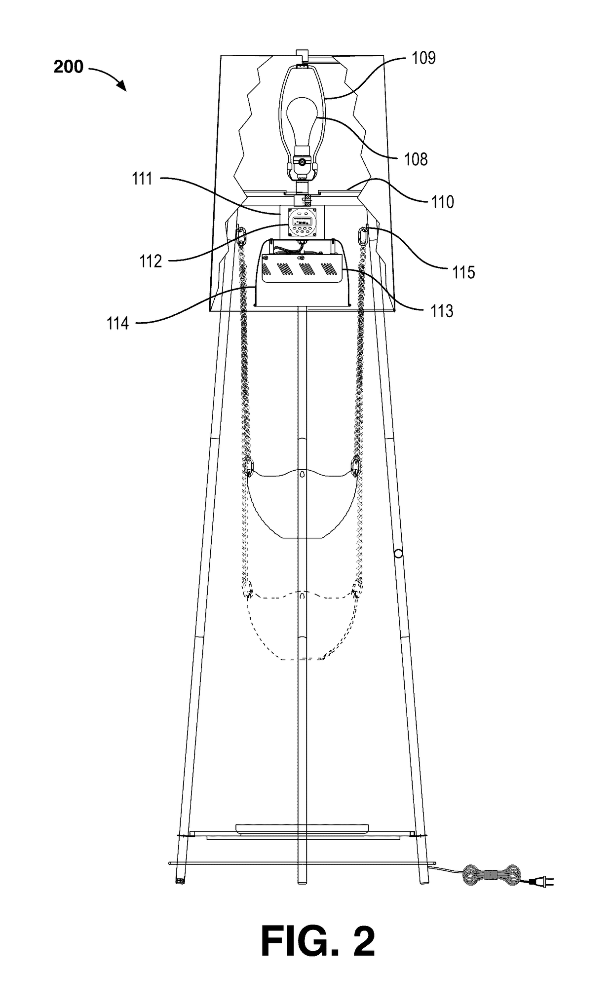 Floor Lamp With Integrated Plant Growth System