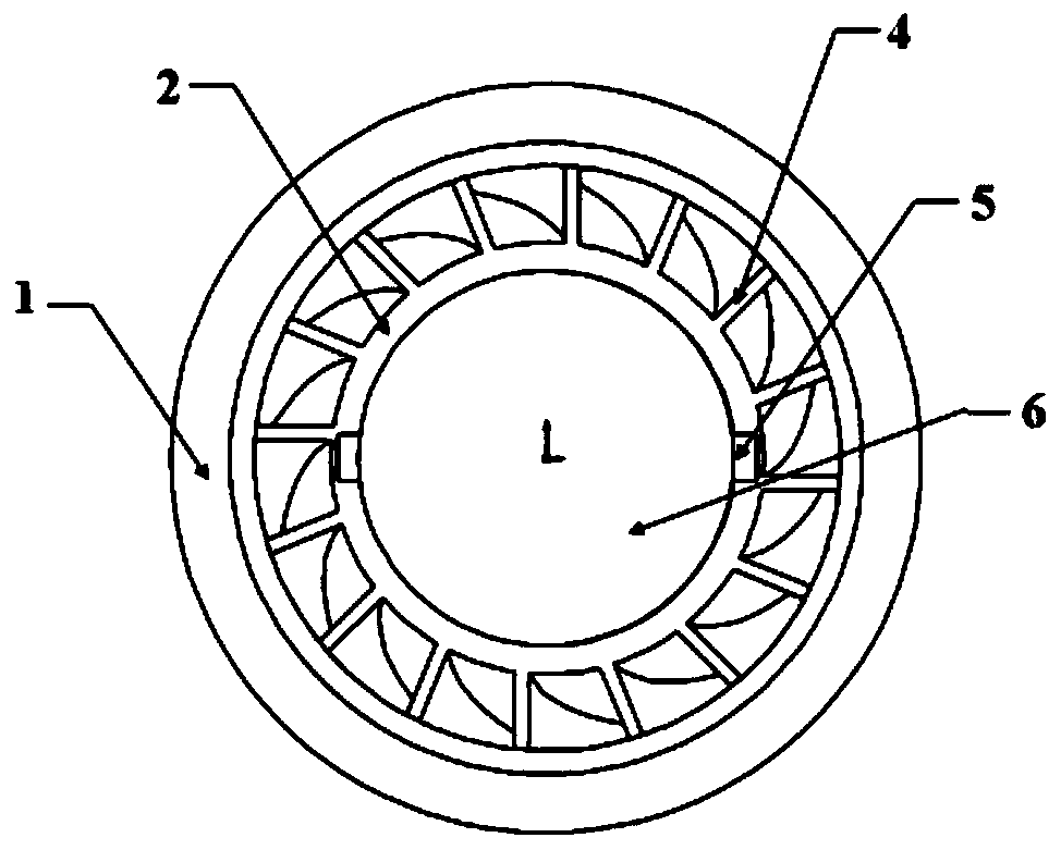 Hydrodynamic radial bearing and centrifugal pump