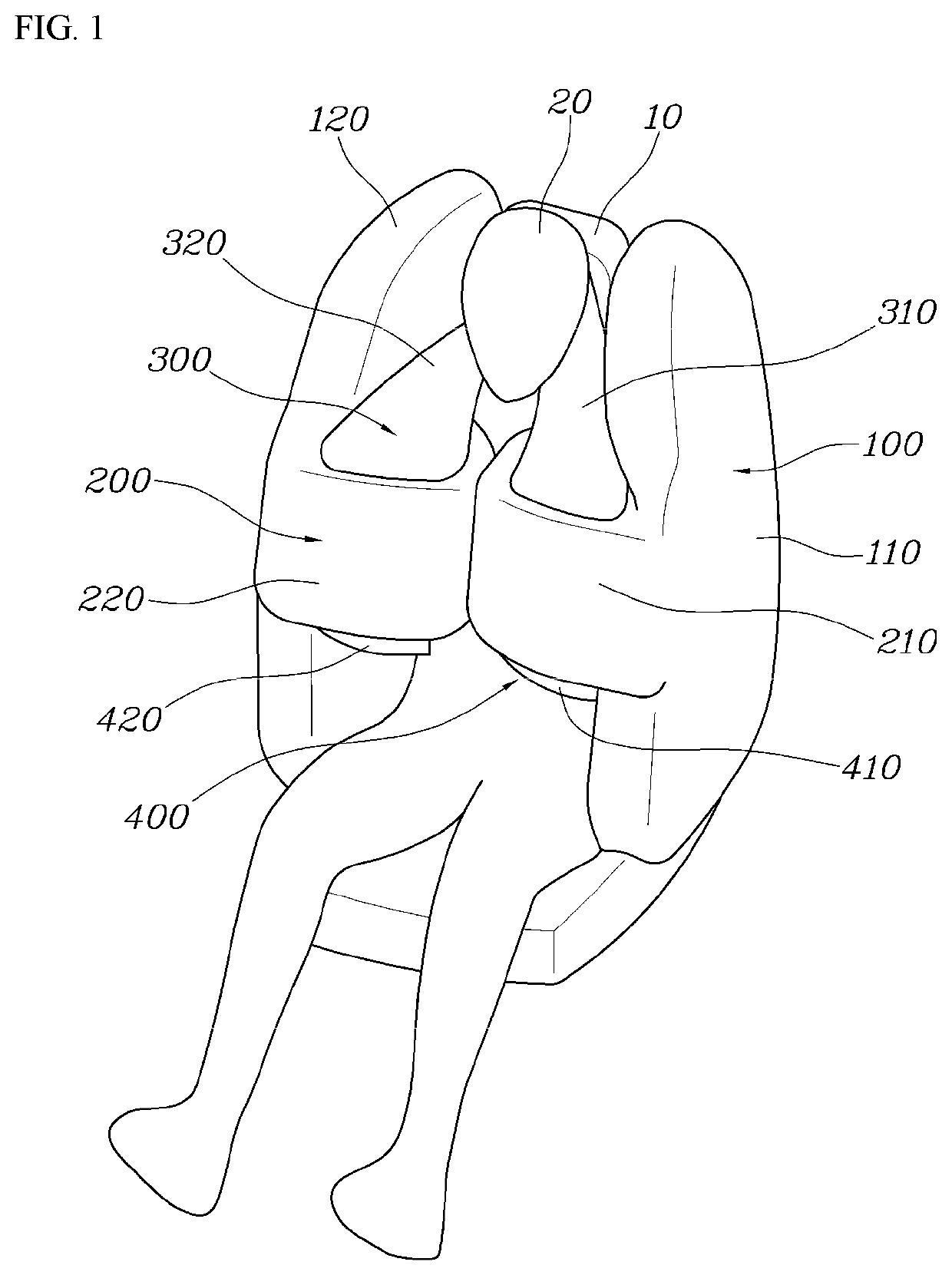 Seat airbag for vehicle
