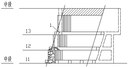 Slotted Blasting Method for Upward Ore Retaining Interval Charge Blasting