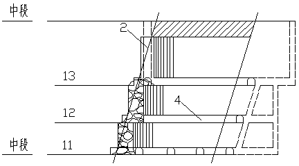 Slotted Blasting Method for Upward Ore Retaining Interval Charge Blasting