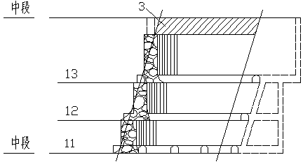 Slotted Blasting Method for Upward Ore Retaining Interval Charge Blasting