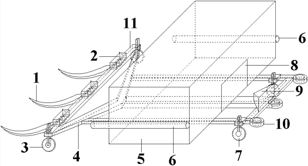 Field corn stalk in-situ silage quantitative-block processing and production device