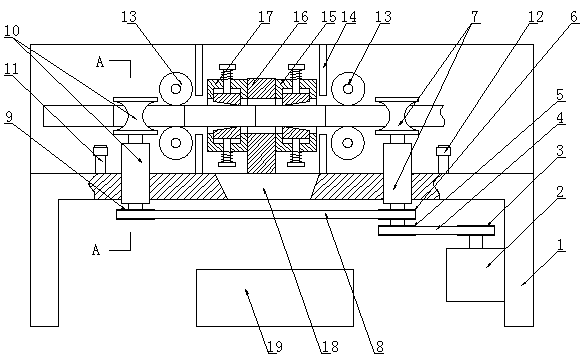 Numerically-controlled bamboo treating device for bamboo product production