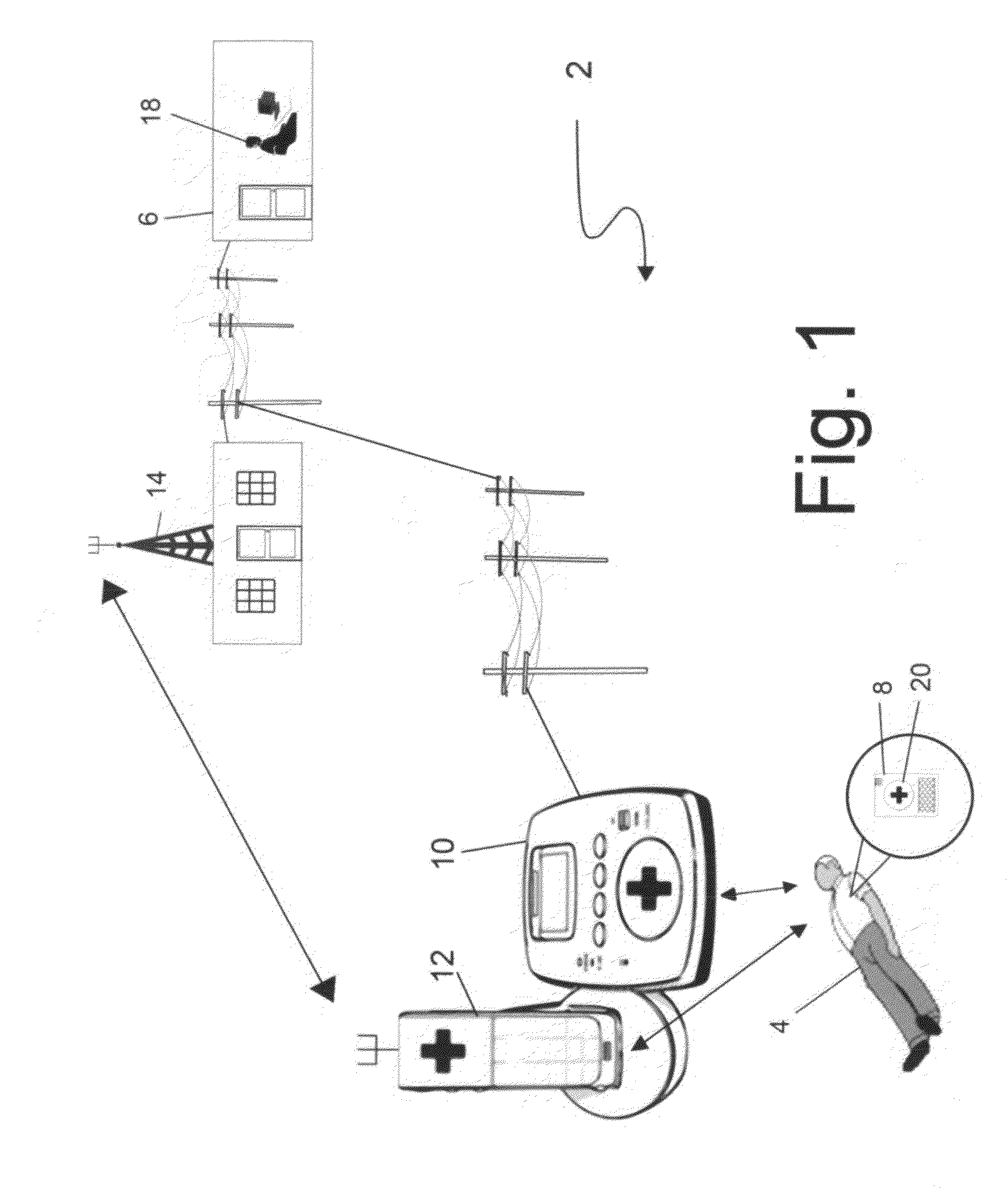 System containing location-based personal emergency response device