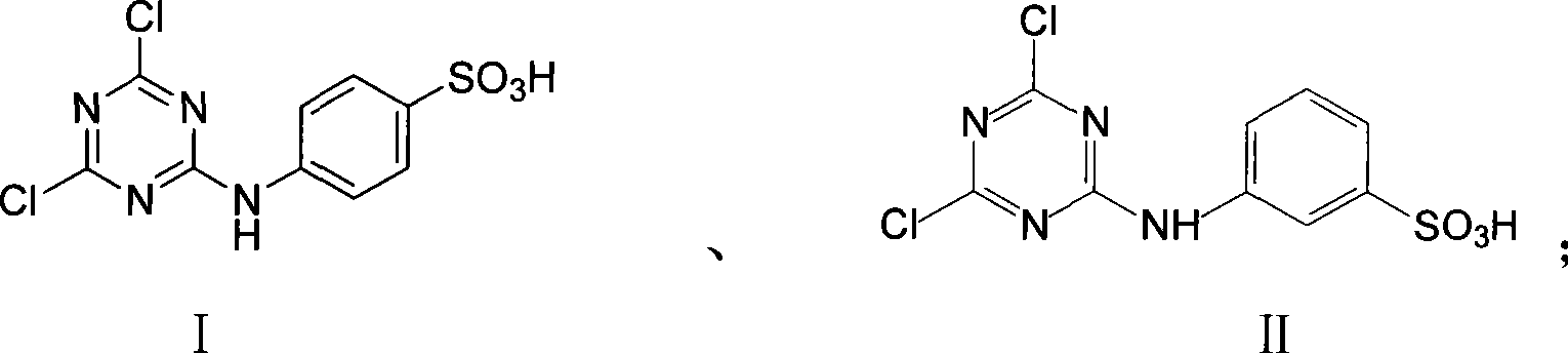 Process for producing triazine toluylene liquid fluorescent whitening agents