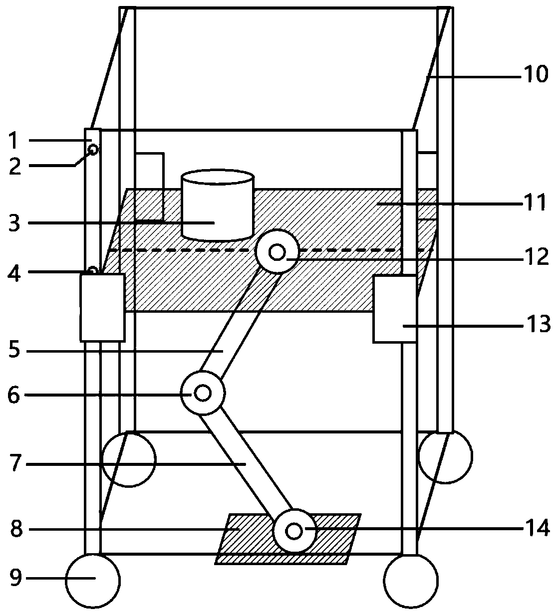 Dynamic testing platform for leg joints of foot-type bionic robot