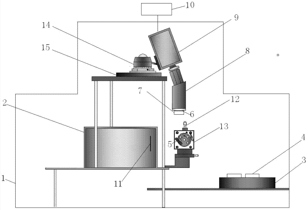Non-contact component detection system and method for powder