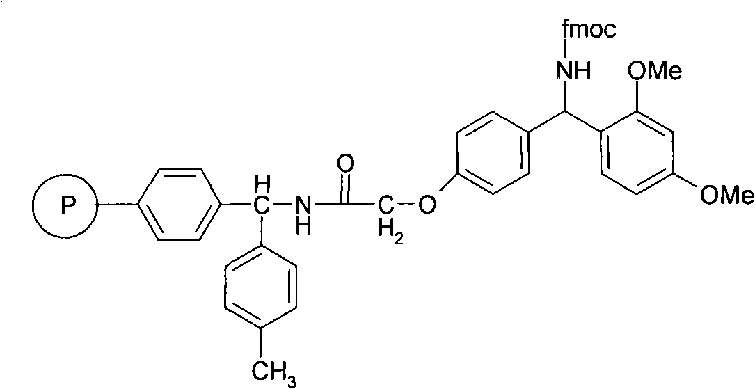 Solid phase synthesis method of ZP120