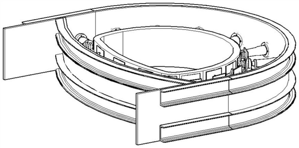 A test system for simulating deformation and failure characteristics of tunnels