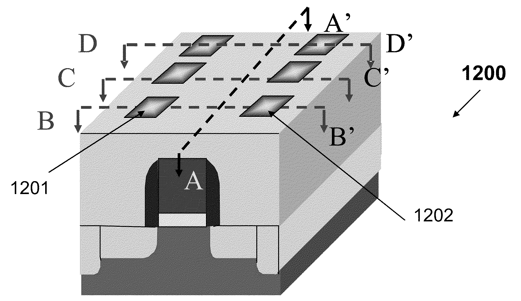 3-d electrically programmable and erasable single-transistor non-volatile semiconductor memory device