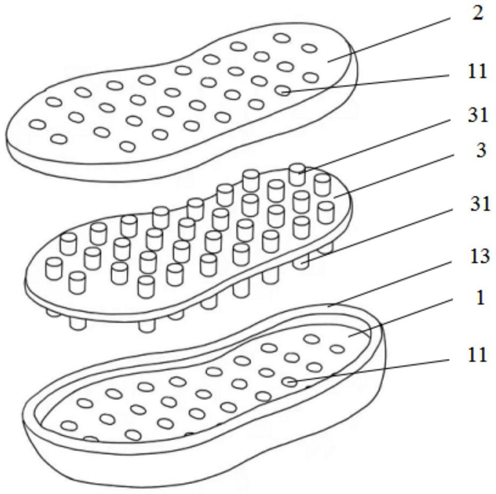 Shock absorption sole and shoe