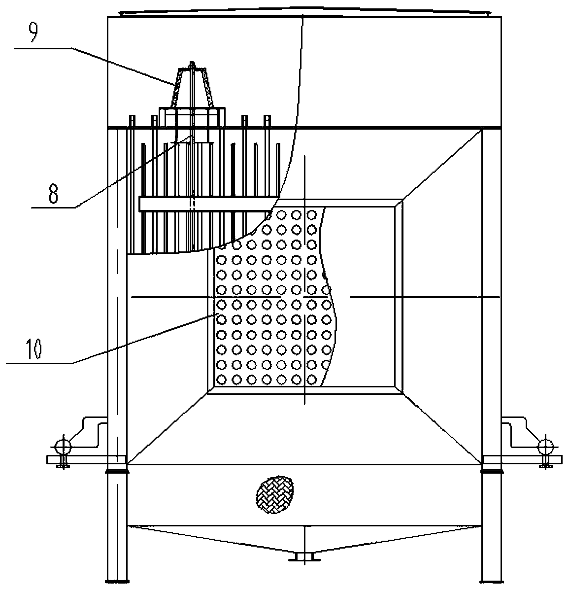 Discharge condensation water collection system for collaborative removal of pollutants